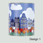 koker medium met grachtenhuisjes opdruk